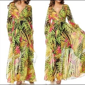 ➖Tropical Floral Maxi Dress